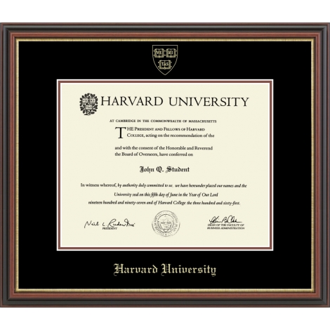 Harvard Gold Embossed Diploma Frame in Gallery or Regency Gold Harvard Gold Embossed Diploma Frame in Gallery or Regency Gold