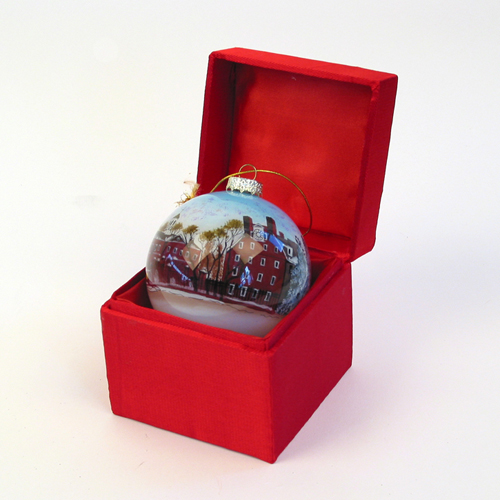 hand painted christmas harvard ornament hand painted christmas harvard ornament